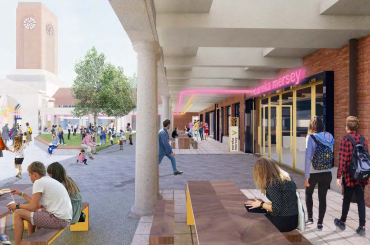 Artist Impression of the exterior of Eureka! Mersey